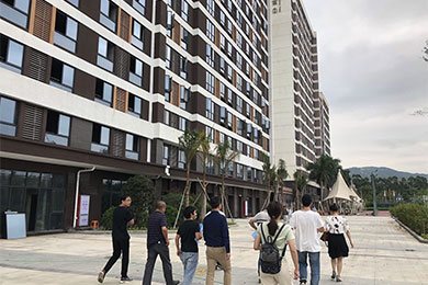 廈門工學(xué)院消防檢測現(xiàn)場